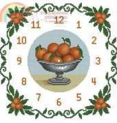 Clock with Oranges