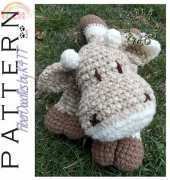 Fiber Doodles - K4TT - KISS Series - Cow