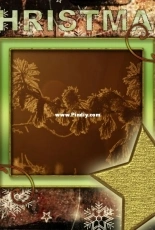 Christmas themed scrapbooking page