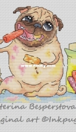 Pugs Series - Sweet Ice by Katerina Besperstova