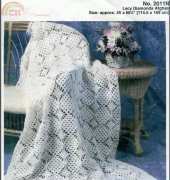 Mary Maxim - 2011N  Lacy Diamonds Afghan