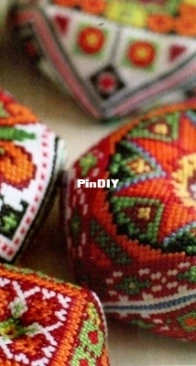 Ukrainian embroidery#75-76(3-4)-Biscornu