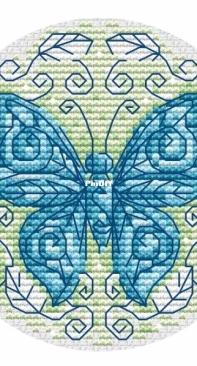 Blue Butterfly by Durene Jones - Free