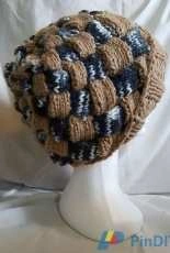 Entrelac Beanie by Kim Oke-Free