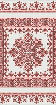 Modern Folk Embroidery - A Silk Route Pillow  XSD+PCS