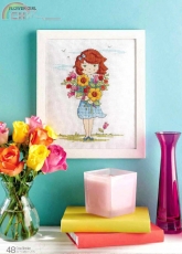 Flower Girl by Maria Diaz from Cross Stitcher UK 296