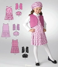 Simplicity - 2511 Childs Jumper, Vest and Hat - Sizes 3-8 - English, French, Spanish