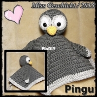 Miss Blue Buttons - Melanie Keunecke - Baby Pinguin - Pinguin Schnuffeltuch - German - Free
