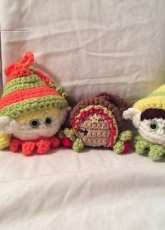 Lisa Kingsley Designs - Lisa Kingsley - Christmas Ornaments Girl and Boy Tree Elf House