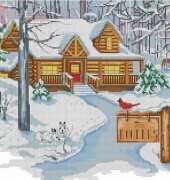 Janlynn 023-0584 Cabin in the Woods
