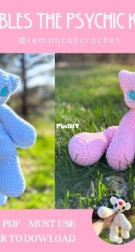 Lemon Cat Crochet - Jensen Patten - Bubbles the Psychic Kitty