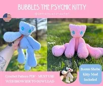 Lemon Cat Crochet - Jensen Patten - Bubbles the Psychic Kitty