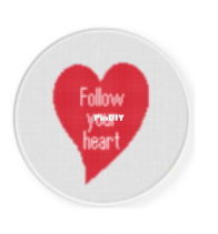 Daily Cross Stitch - Follow Your Heart