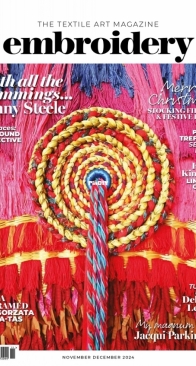 Embroidery Magazine -- November December 2024