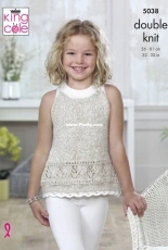 King Cole - 5038 - Cardigan and Top (DK Calypso)