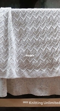 Chevron Blanket by Knitting Unlimited - Free