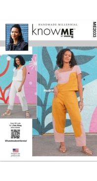 Handmade Millenial KnowMe by Mimi G - ME2033 - Misses Crop Top and Pants - Sizes 18-26