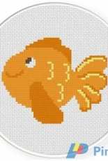 Daily Cross Stitch - Cute Goldfish
