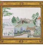Large Formal Garden from Your Home in Cross Stitch