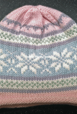 Dylan*s Simple Fair Isle Roll Brim Hat by Mad City Knits-Free