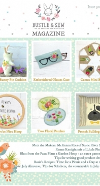 Bustle and Sew Isuue 90 July 2018