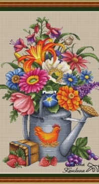 Flower Watering Can by Alena Koshkina