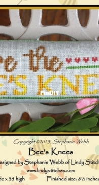 Bees Knees by Lindy Stitches from Punch Needle & Primitive Stitcher - Spring 2023 PCS + XSD