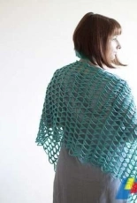 Sankaku Shawl by Olga Buraya-Kefelian