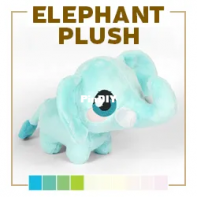 Sew Desu Ne? - Choly Knight - Elephant Plush - Machine Embroidery Files - Free