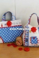 Melly & Me - Handbag Addiction - Pincushion and Needlecase Bag