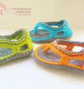 CrochetDreamz - Crochet Baby Sandals Trekkers