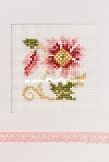 Greeting Card-Pink flower.