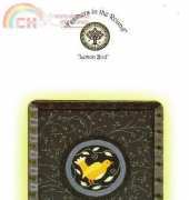Feathers in the Round - Lemon bird