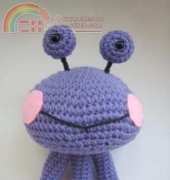 Curls of Sunshine - Amber Fry - Amigurumi Purple Alien