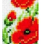 Vervaco 17.501 - Bookmark Poppies