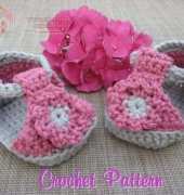 Nuts About Knitting - Deborah Devlin - Crochet Baby Sandals