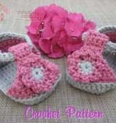 Nuts About Knitting - Deborah Devlin - Crochet Baby Sandals