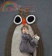 Lion Brand Yarn - Free Pattern Whos Sleepy Owl Afghan