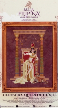 Bella Filipina Cross Stitch Designs - Cleopatra, Queen of the Nile by Aldrin Jay C. Parilla