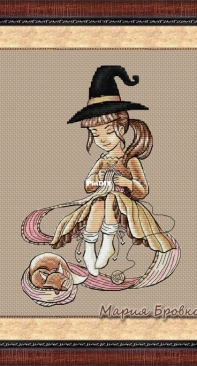 Knitting Witch by Maria Brovko