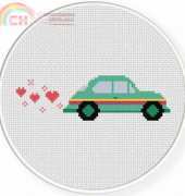 Daily Cross Stitch - Colorful Beetle