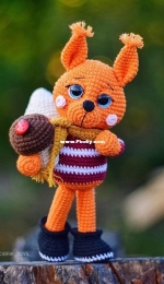 Bobrik toys - Natalia Bober - Oliver the Squirrel -Наталья Бобер  - Бельчонок Оливер - Russian