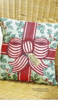 Gorgeous Gift - Present Cushion by Carol Thornton from Cross Stitch Gold 114