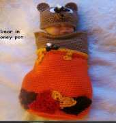 Sandys Cape Cod Originals - Bear In A Honey Pot Cocoon