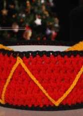 Cylinda Mathews-  0661  Christmas Drum Casserole Cover