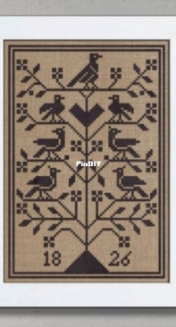 Modern Folk Embroidery - MFD023 - The Birds in the Orchard