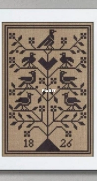 Modern Folk Embroidery - MFD023 - The Birds in the Orchard