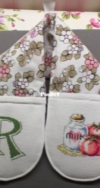 Double oven glove/Guanto forno doppio