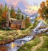 goblenset 906 Paradise Mountain by Thomas Kinkade XSD