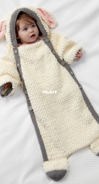Yarnspirations - BRC0202-012038M -  Yawn the Sheep Crochet Snuggle Sack - Free